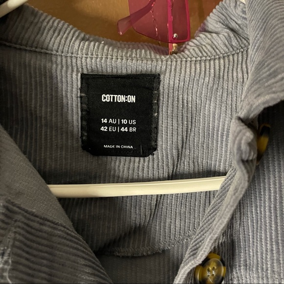 Corduroy Cropped Button Up - Picture 3 of 4